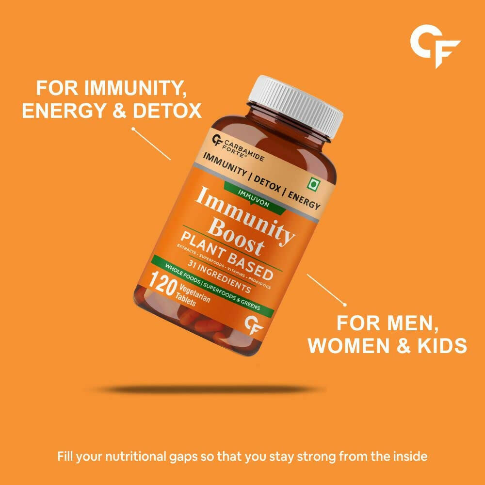 Carbamide Forte Immunity Boost Plant Based Tablets with Vitamin C, Zinc - Distacart