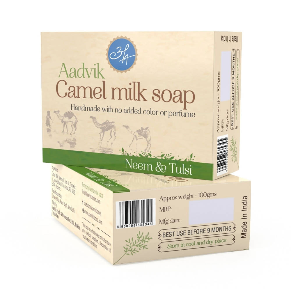 Aadvik Camel Milk Soap With Neem & Tulsi benefits