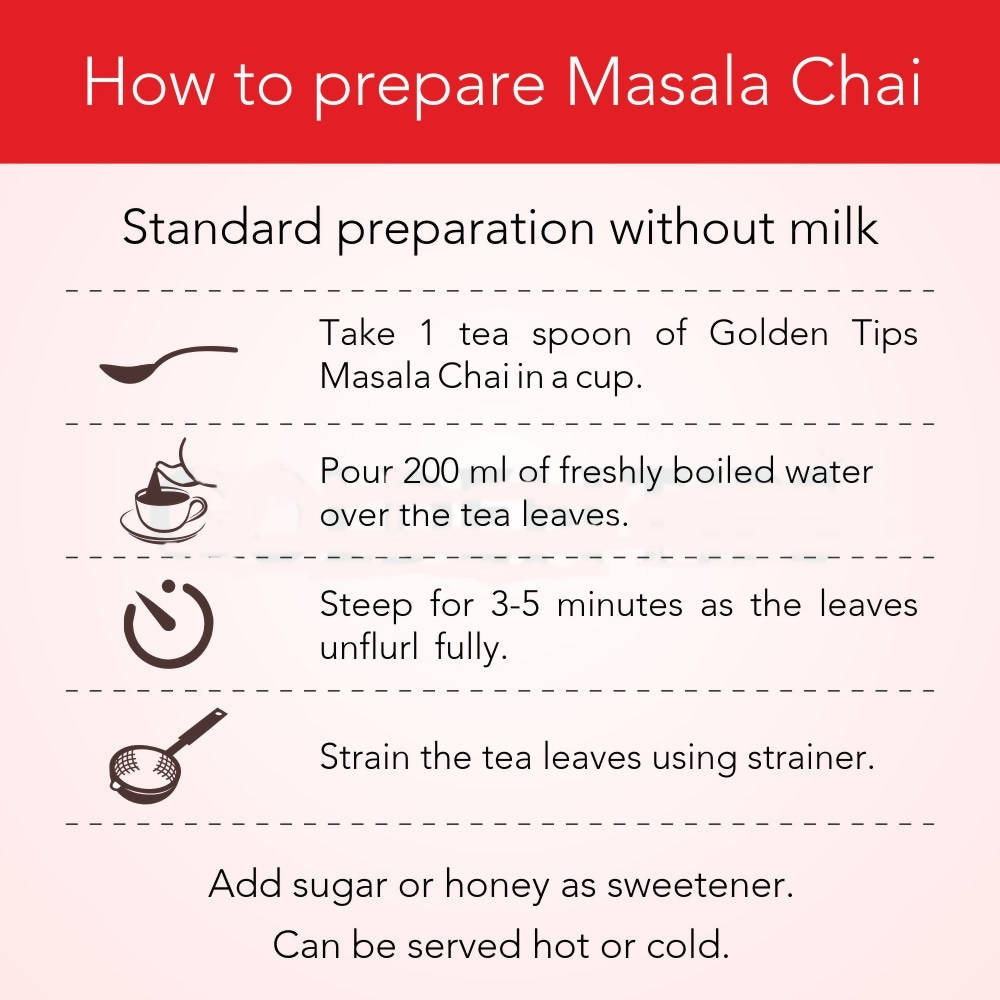 Golden Tips Masala Chai India's Authentic Spiced Tea - Distacart