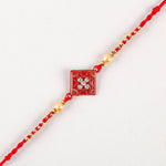 Thumbnail for Sleek American Diamond Rakhi And Cashew Jar - Distacart