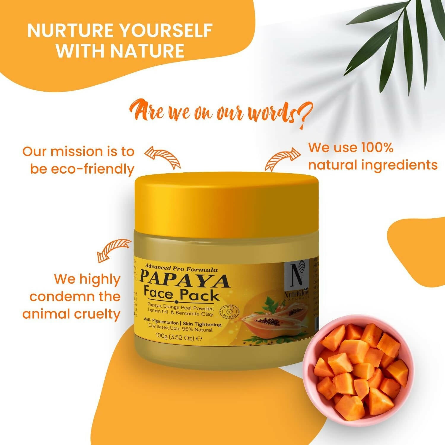 NutriGlow NATURAL'S Advanced Pro Formula Papaya Face pack - Distacart