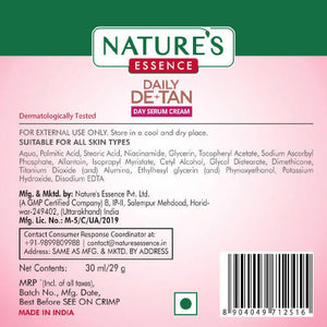 Nature's Essence Daily De-Tan Day Serum Cream - Distacart