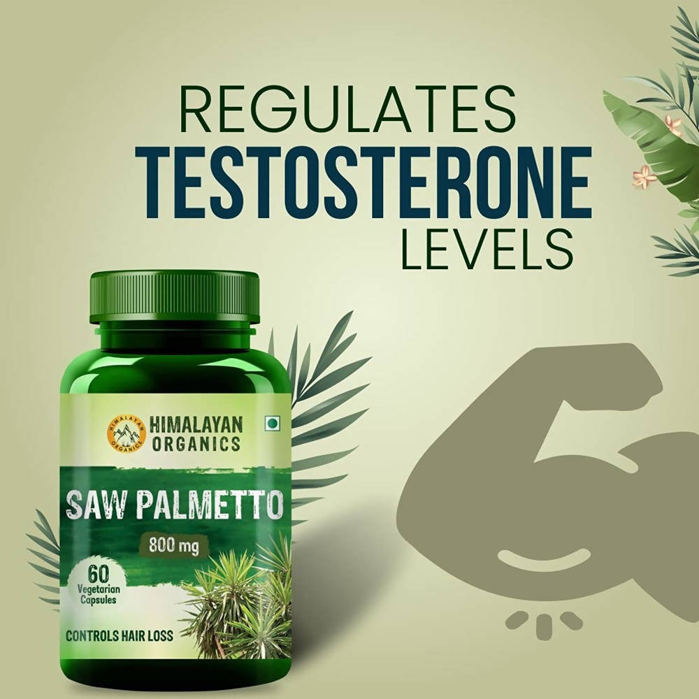  Saw Palmetto Controls Hair Loss: 60 Vegetarian Capsules