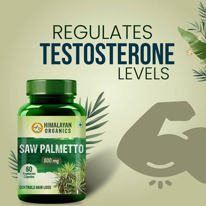 Saw Palmetto Controls Hair Loss: 60 Vegetarian Capsules