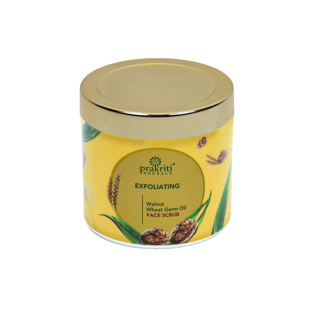 Prakriti Herbals Exfoliating Walnut Wheat Germ Oil Face Scrub