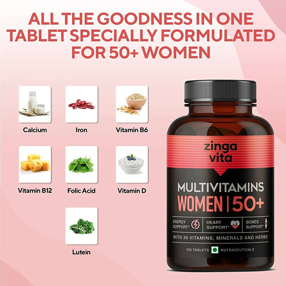 Zingavita Multivitamin Tablets for Women 50+ Age - Distacart