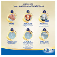 Thumbnail for Nestle Nan Pro 1 Infant Formula Powder Upto 6 months Stage 1 - Distacart