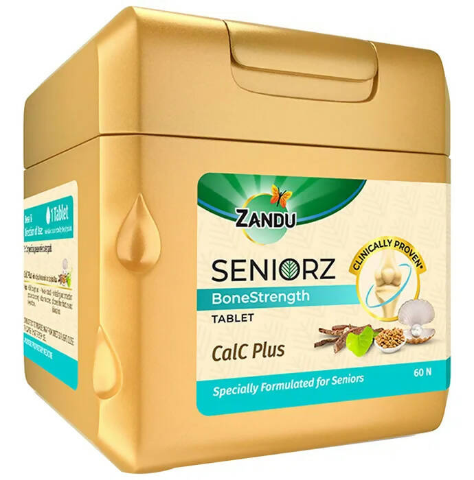 Zandu Seniorz Bone Strength CalC Plus Tablets - Distacart