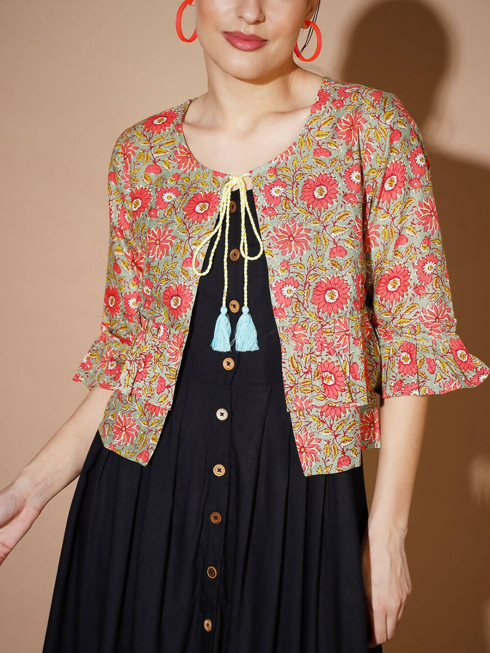 Myshka Women Black Geometric Dresses - Distacart