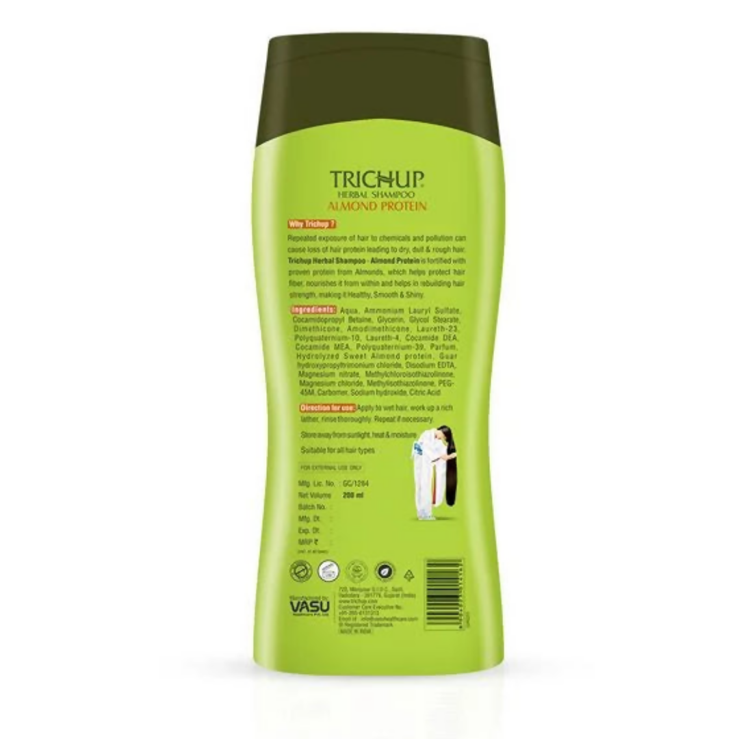 Vasu Healthcare Trichup Herbal Shampoo - Almond Protein - Distacart