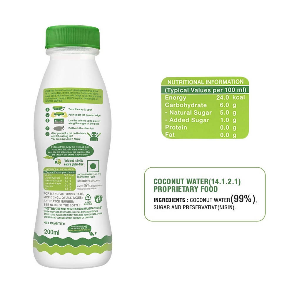 Paper Boat Coconut Water Ingredients