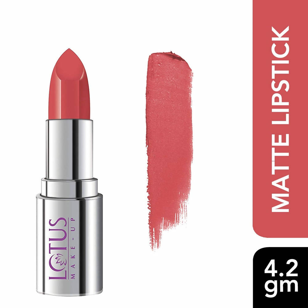 Lotus Makeup Ecostay Butter Matte Lip Colour, Peach Pamela (4.2 Gm) - Distacart