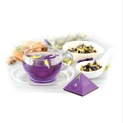 Blue Tea Purple Tea Spiced Lemon Tea Bags - Distacart