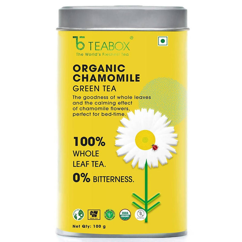 Teabox Organic Chamomile Green Tea Loose Leaves