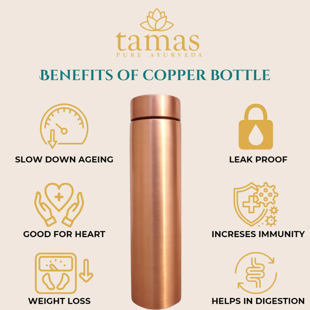 Tamas Jelly Plain Copper Water Bottle - Distacart
