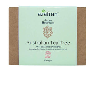 Azafran Active Botanicals Australian Tea Tree Anti-Blemish Bath Bar - Distacart