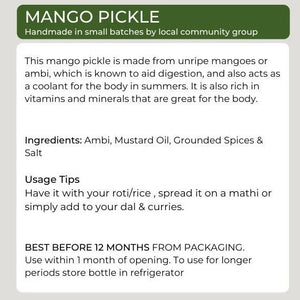 Organic Potli Raw Mango Pickle - Distacart