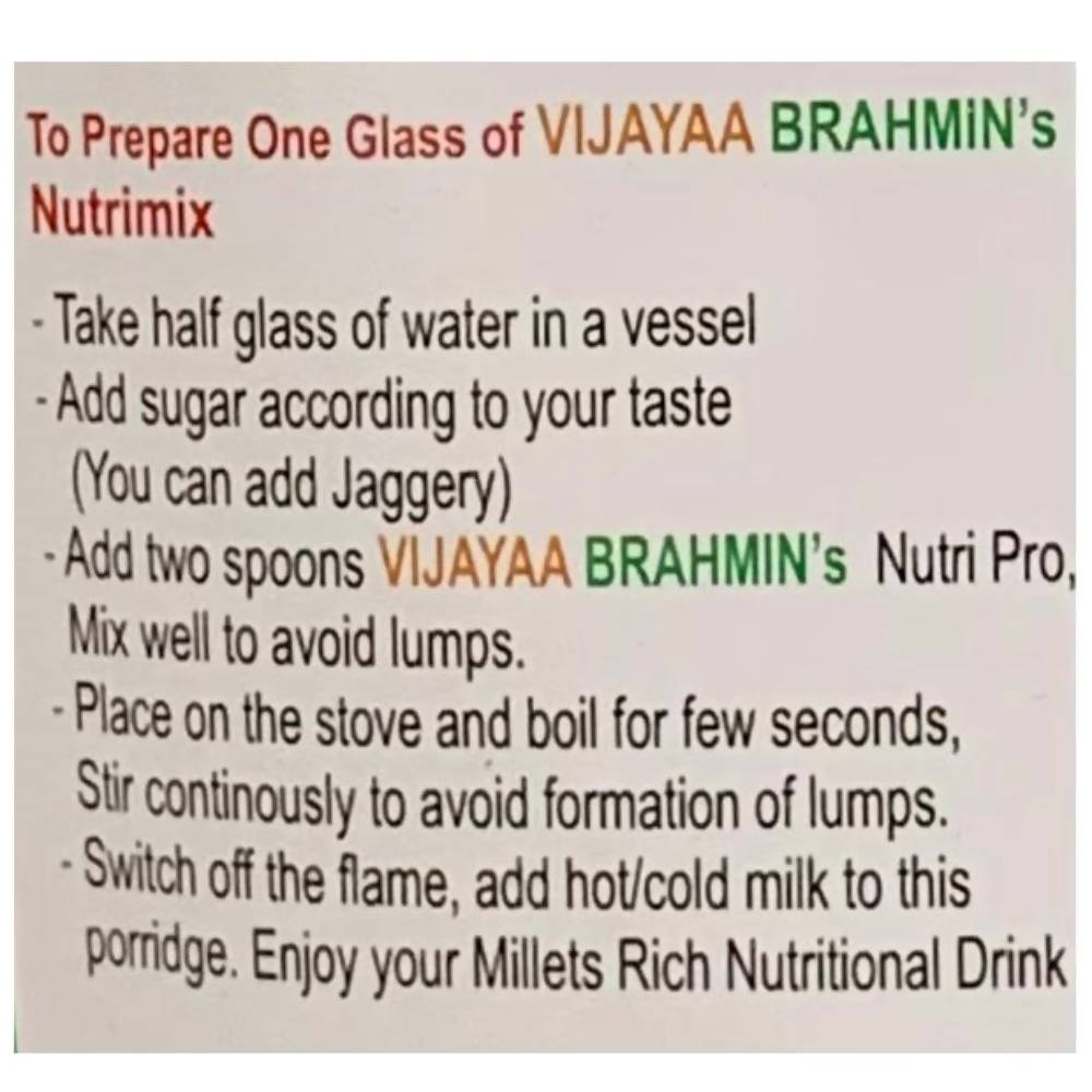 Vijayaa Brahmin's Nutri Pro 200gm
