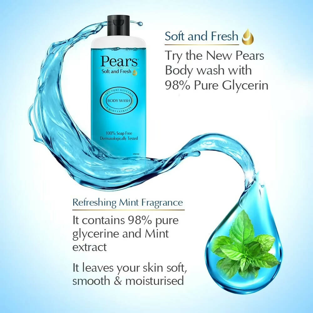 Pears Soft & Fresh And Naturale Brightening Pomegranate Body Wash Combo - Distacart