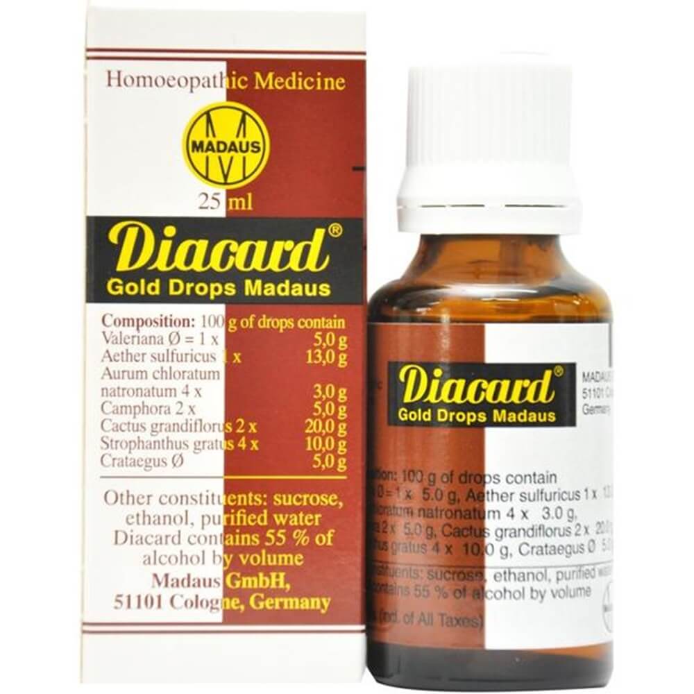 Adel Homeopathy Diacard Gold Madaus Drops