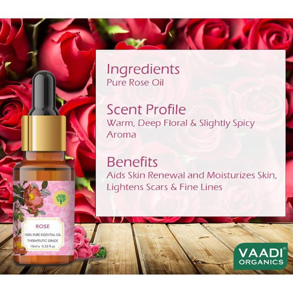 Vaadi Herbals Rose Oil Therapeutic Grade - Distacart