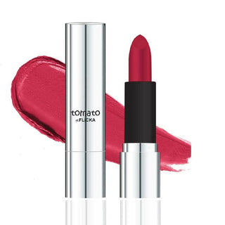 FLiCKA Tomato Pink Matte Finish Lipstick Shade 04 - Distacart