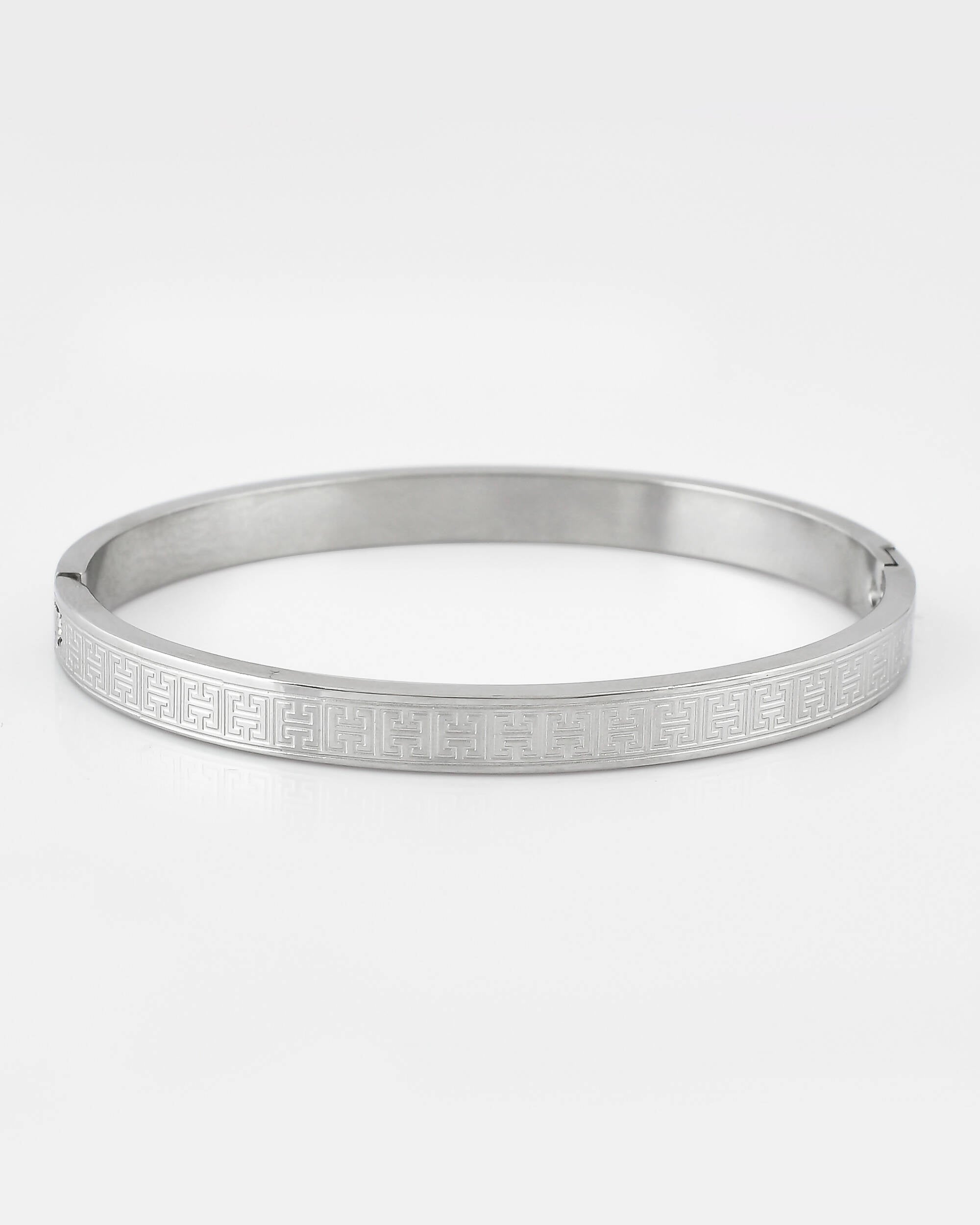 VOJ Stainless Steel Silver Bracelet - Distacart