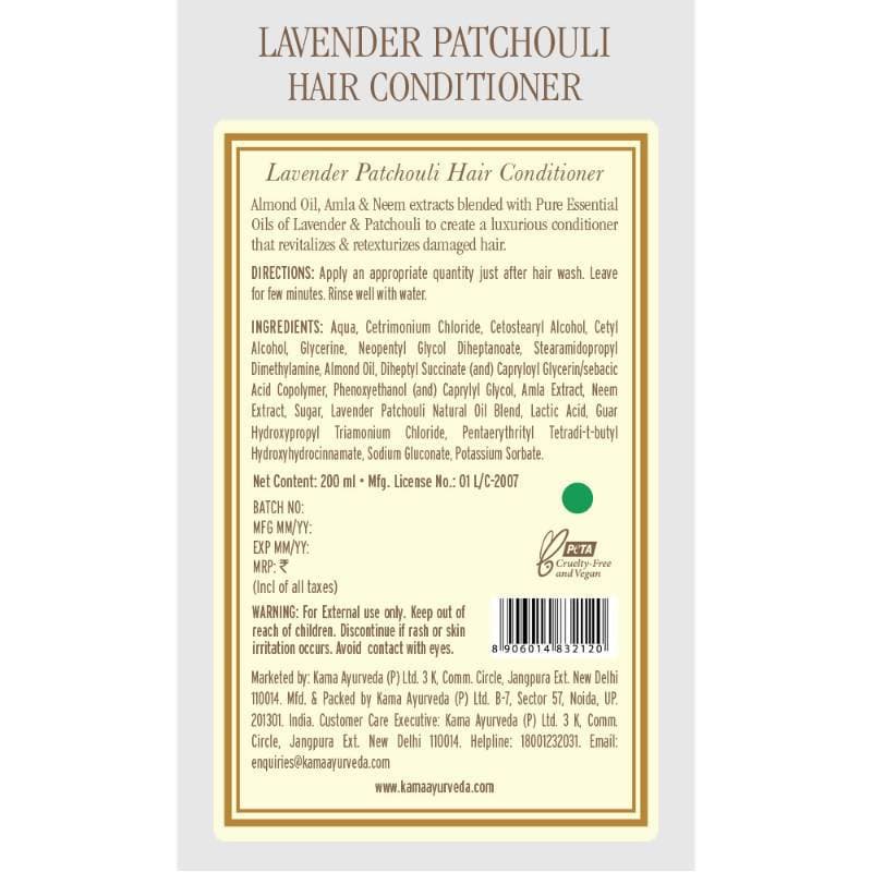 Kama Ayurveda Lavender Patchouli Hair Conditioner Ingredient