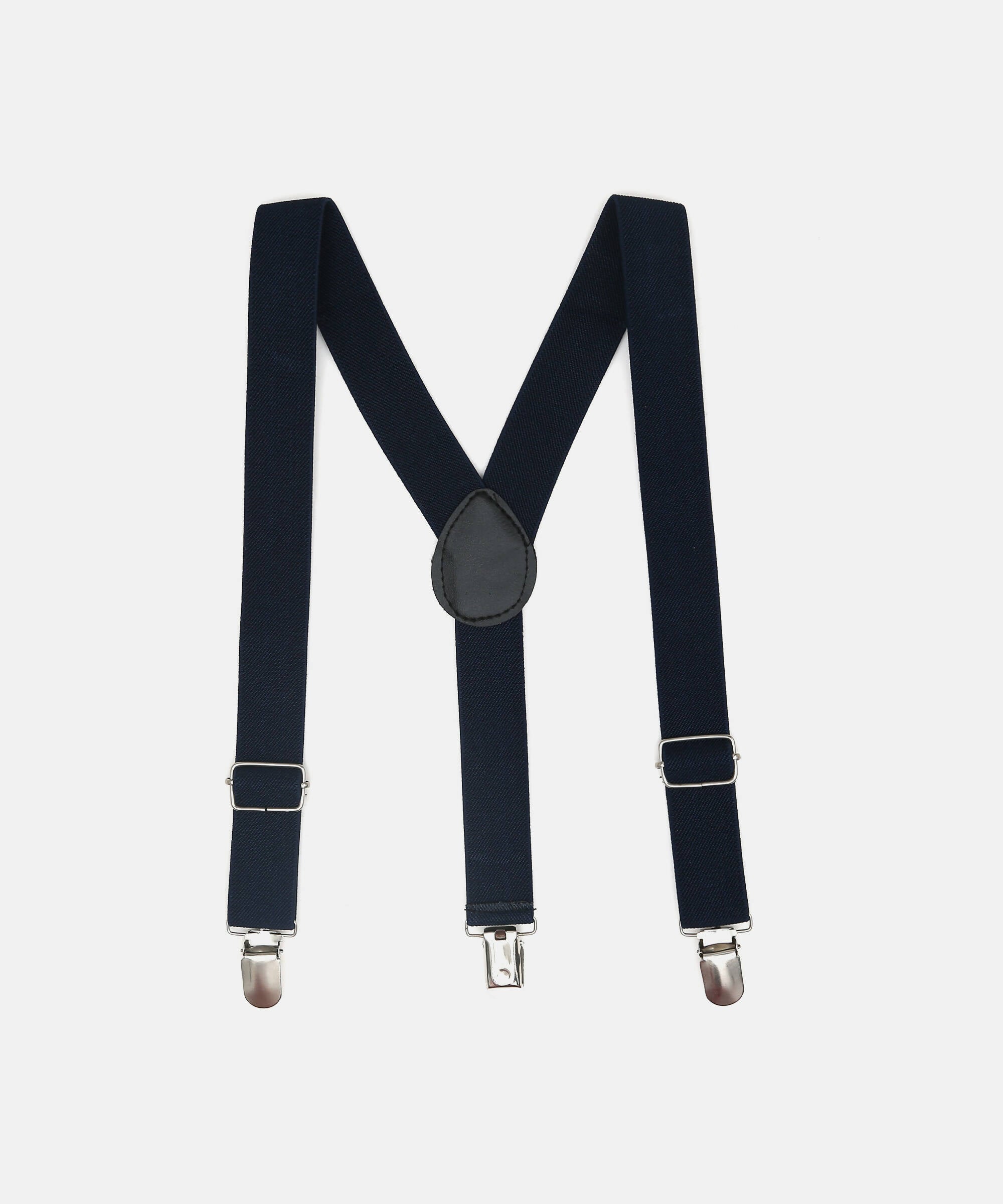 Manet Boys Solid Suspenders - Navy Blue - Distacart