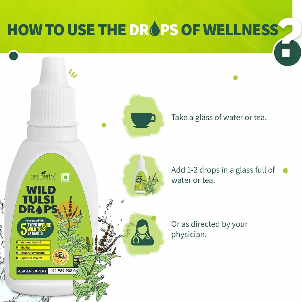 Neuherbs Wild Tulsi Drops - Distacart