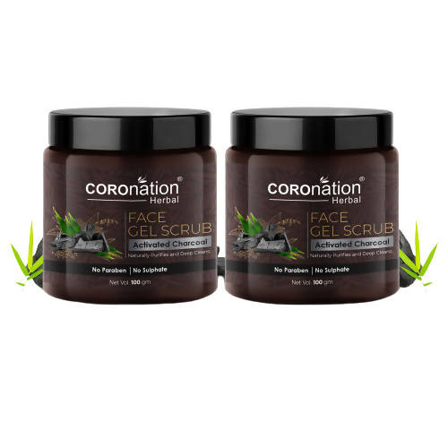 Coronation Herbal Activated Charcoal Face Gel Scrub - Distacart