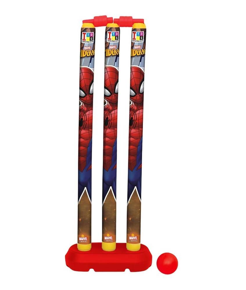 Manaki Enterprise Plastic Spiderman Cricket Kit (Multicolour) - Distacart