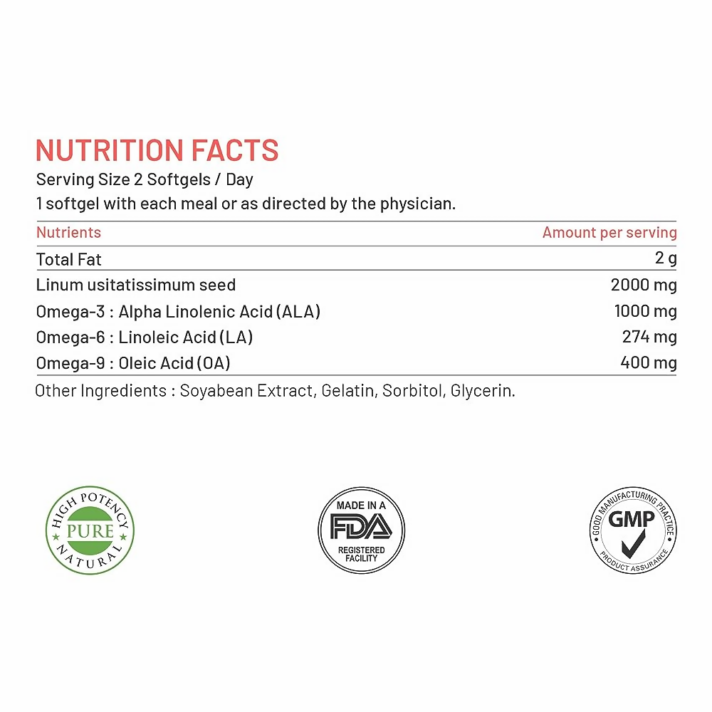 Bliss Welness Omega 3 6 9 Softgel Capsules - Distacart