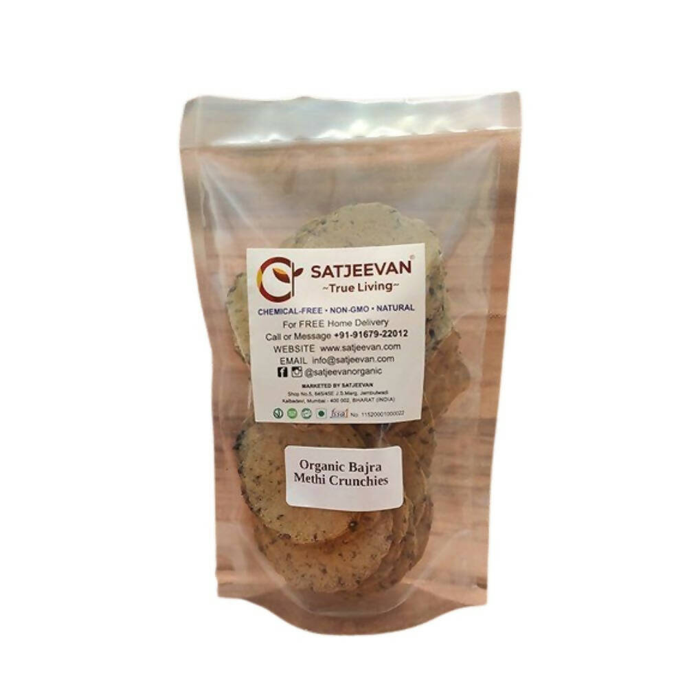Satjeevan Organic Bajra Methi Crunchies - Distacart