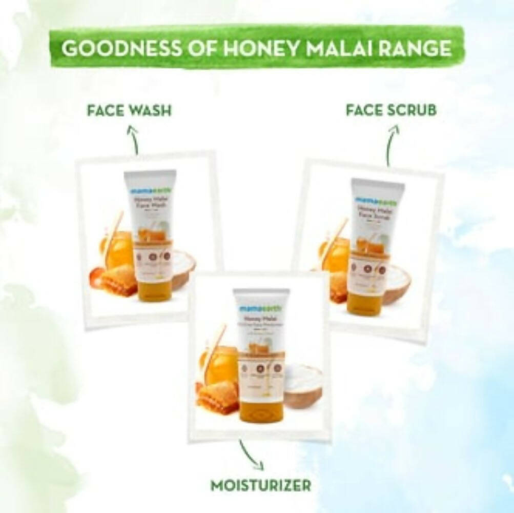 Mamaearth Honey Malai Face Scrub For Nourishing Glow - Distacart