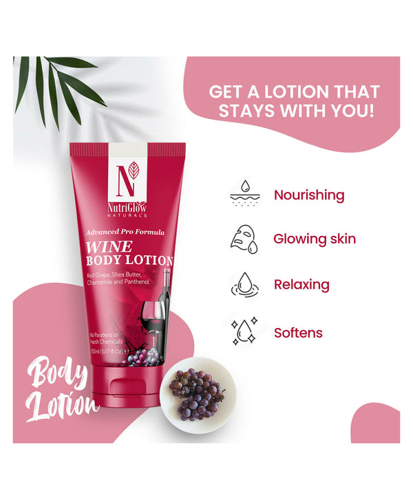 NutriGlow NATURAL'S Advanced Pro Formula Wine Body Lotion - Distacart