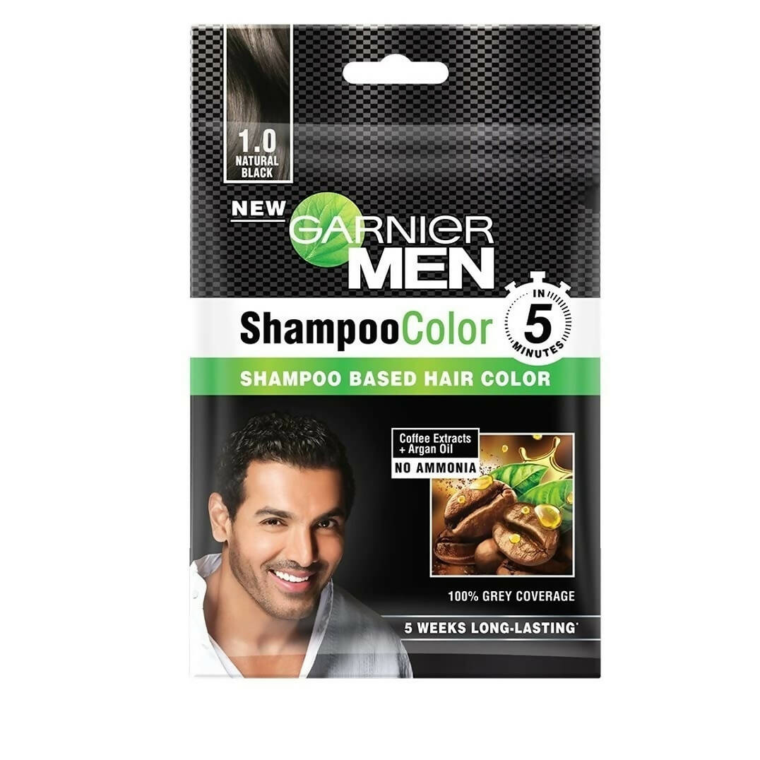 Garnier Men Shade 1 Shampoo Color-Natural Black - Distacart