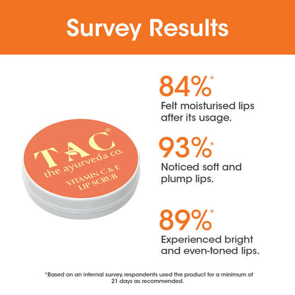 TAC - The Ayurveda Co. Vitamin C & E Lip Scrub - Distacart