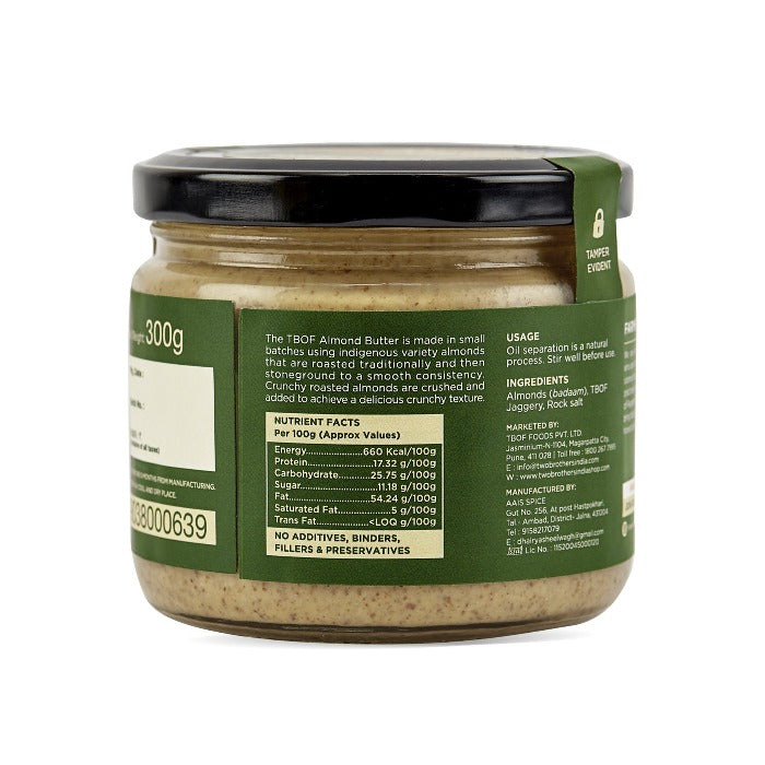 Amorearth Crunchy Almond Butter With Jaggery