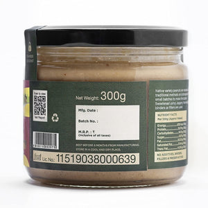 Amorearth Jaggery Peanut Butter & Plain Peanut Butter Ingredients