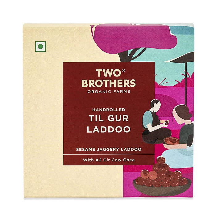 Two Brothers Organic Farms Handrolled Til Gur Laddoo