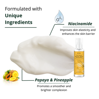 Botnal Daily Spread Moisturiser + Mineral Sunscreen SPF 30 - Distacart