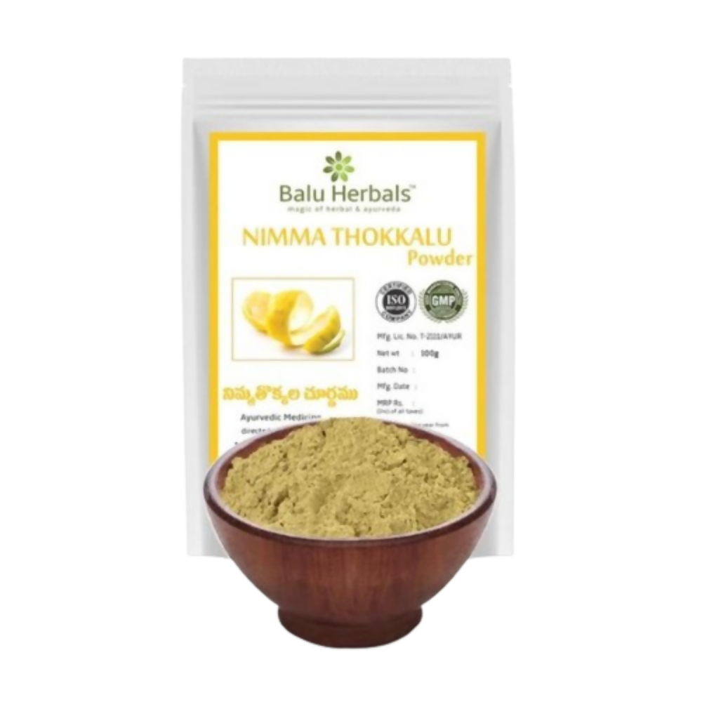 Balu Herbals Lemon Peel (Nimma Thokkala) Powder - Distacart