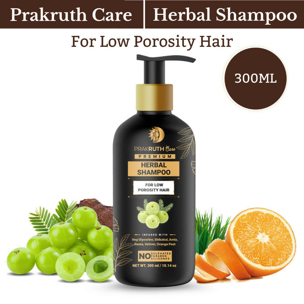 Prakruth Ayurvedic Premium Herbal Low Porosity Shampoo - Distacart