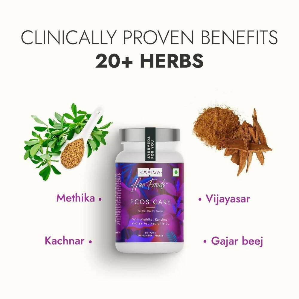 Kapiva Ayurveda Her Foods PCOS Care Tablets - Distacart