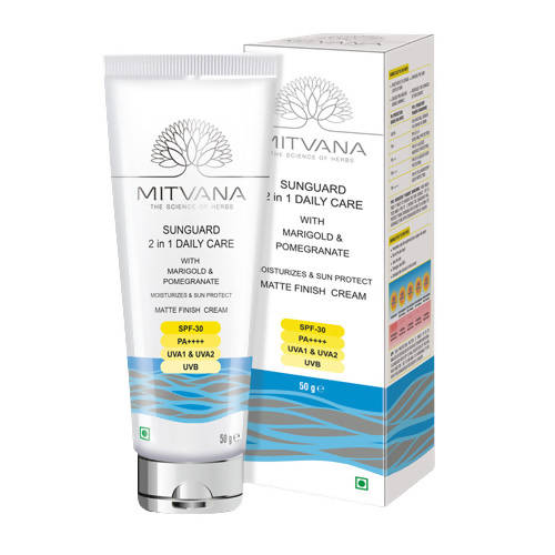 Mitvana Sunguard 2 in 1 Daily Care SPF-30 (Marigold & Pomegranate) - Distacart
