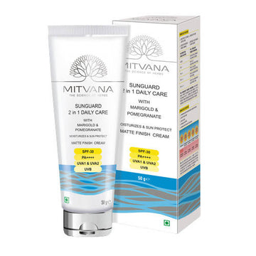 Mitvana Sunguard 2 in 1 Daily Care SPF-30 (Marigold & Pomegranate) - Distacart