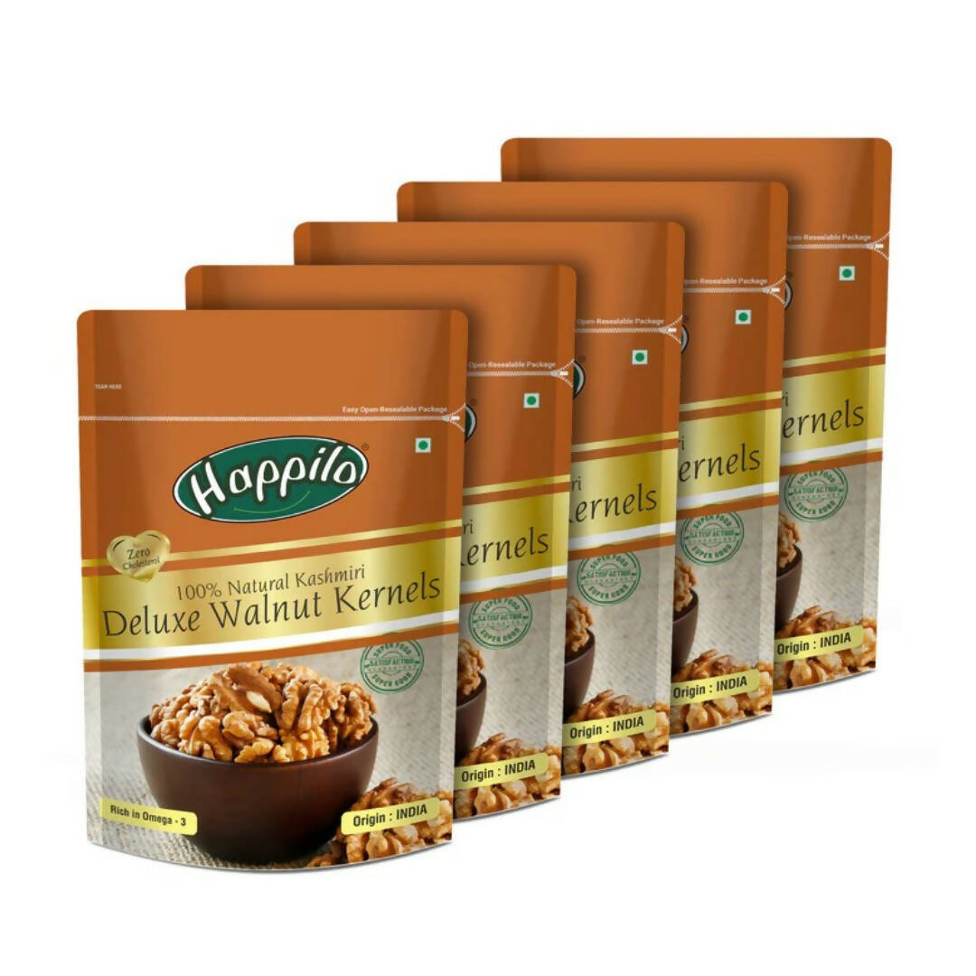Happilo 100% Natural Deluxe Kashmiri Walnut Kernels - Distacart