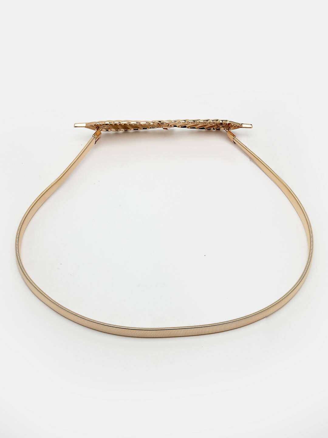 NVR Women Circular Gold Plated Stretchable Metal Belt - Distacart