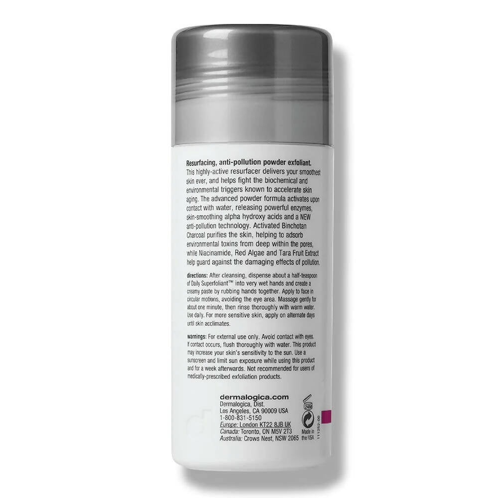 Dermalogica Daily Superfoliant Anti-Pollution Face Scrub with Charcoal - Distacart